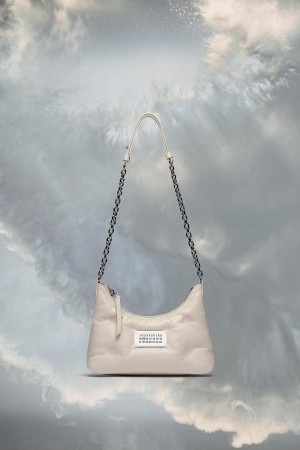 Maison Margiela Glam Slam Hobo Micro White | USA_MM77838