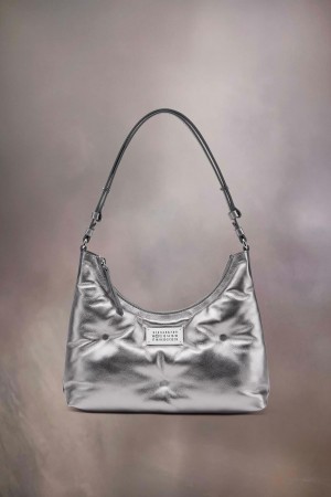 Maison Margiela Glam Slam Hobo Small Silver | USA_MM27265