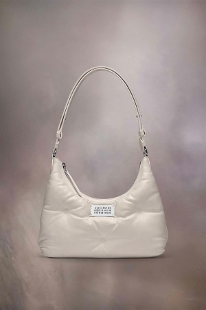Maison Margiela Glam Slam Hobo Small White | USA_MM76645