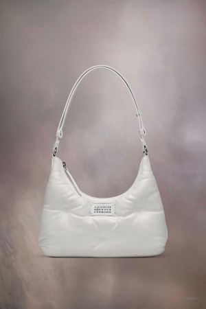 Maison Margiela Glam Slam Hobo Small White | USA_MM29056