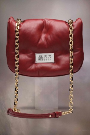 Maison Margiela Glam Slam Recicla Flap Small Red | USA_MM30116