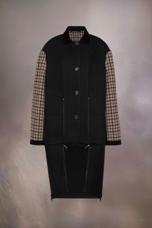 Maison Margiela Heavy Cotton Double Coat Black | USA_MM87832