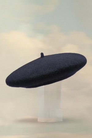 Maison Margiela Heavy Wool Beret Black | USA_MM16041