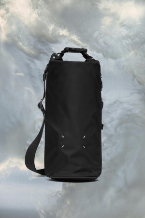 Maison Margiela High Tech Roll Up Bag Black | USA_MM69880