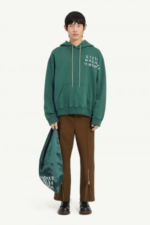Maison Margiela Hooded Sweatshirt Green | USA_MM34808