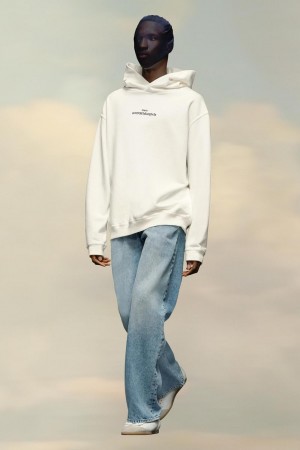 Maison Margiela Hooded Sweatshirt White | USA_MM94234