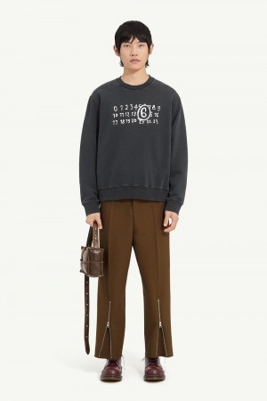 Maison Margiela Jersey Sweatshirt Black | USA_MM17271