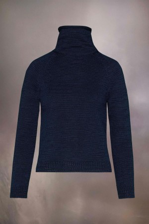 Maison Margiela Knit High-neck Sweater Black | USA_MM57822