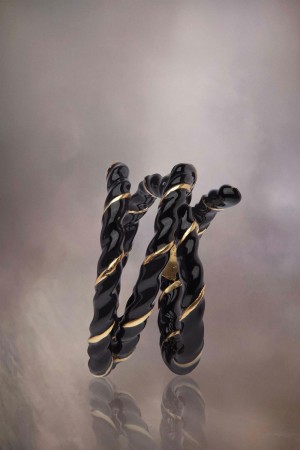 Maison Margiela Laces Ring Black | USA_MM10419