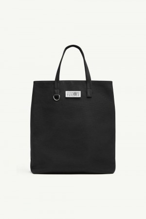 Maison Margiela Large Canvas Shopping Bag Black | USA_MM65403