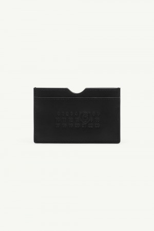 Maison Margiela Leather Cardholder Black | USA_MM43681