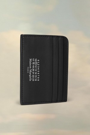 Maison Margiela Leather Cardholder Black | USA_MM21829