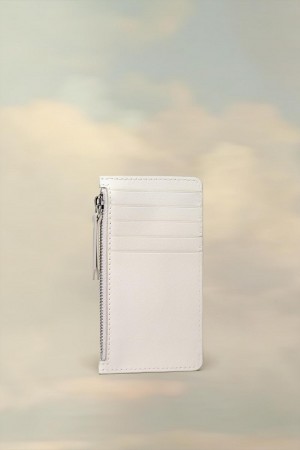 Maison Margiela Leather Cardholder Wallet White | USA_MM45725