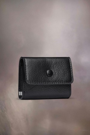 Maison Margiela Leather Earphones Case Black | USA_MM94476
