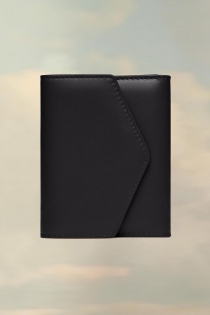 Maison Margiela Leather Envelope Wallet Black | USA_MM55135