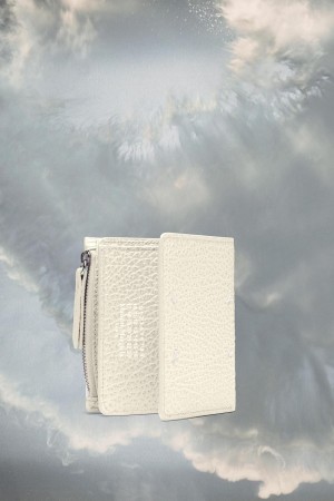 Maison Margiela Leather Flap Wallet White | USA_MM64671