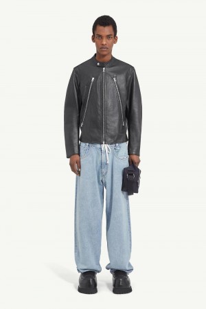 Maison Margiela Leather Jacket Black | USA_MM97628
