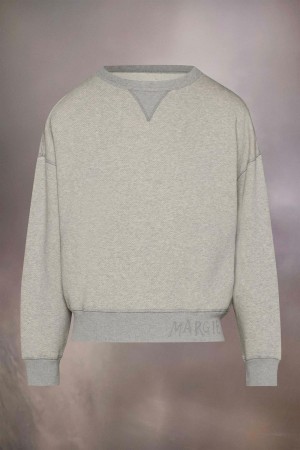 Maison Margiela Logo Sweatshirt Grey | USA_MM97117