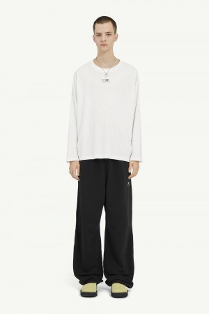 Maison Margiela Long Sleeved Numeric Signature T-shirt White | USA_MM14358