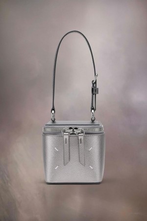 Maison Margiela Micro Cube Handbag Silver | USA_MM62140