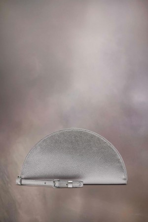 Maison Margiela Mini Half Moon Pouch Silver | USA_MM33381