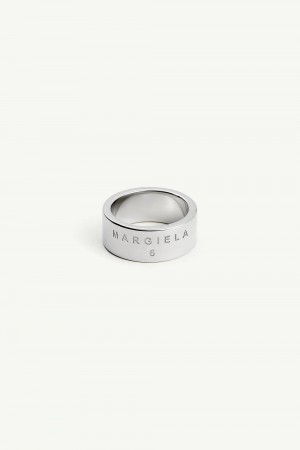 Maison Margiela Minimal Logo Ring Silver | USA_MM30405