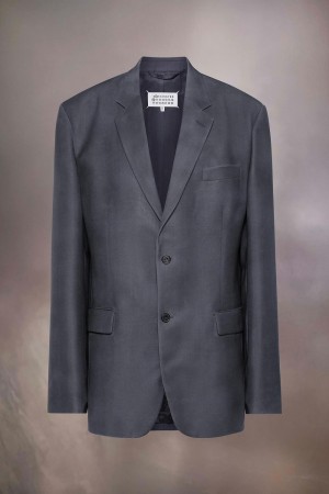 Maison Margiela Mohair Wool Suit Jacket Grey | USA_MM71304
