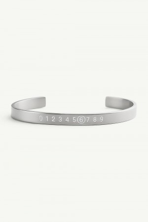 Maison Margiela Numeric Bracelet Cuff Silver | USA_MM98567