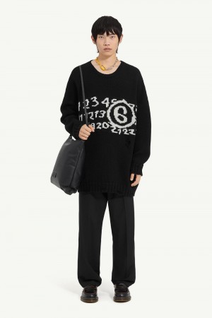 Maison Margiela Numeric Jumper Black | USA_MM45719