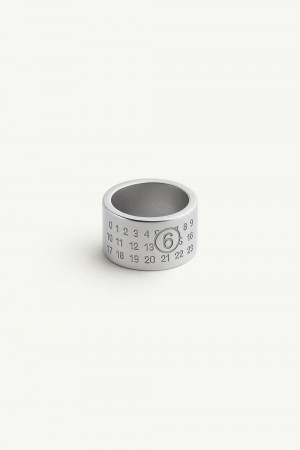 Maison Margiela Numeric Minimal Signature Ring Silver | USA_MM63757