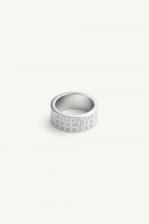 Maison Margiela Numeric Minimal Signature Ring Silver | USA_MM56207