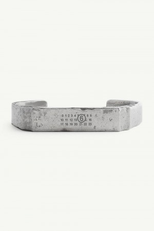 Maison Margiela Numeric Signature Cuff Silver | USA_MM12882
