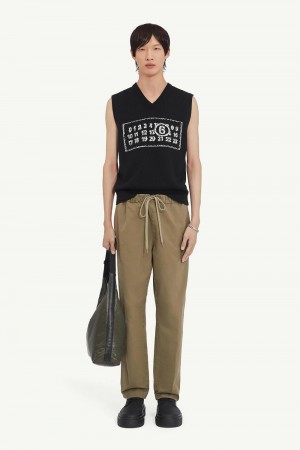 Maison Margiela Numeric Wool Gilet Black | USA_MM59310