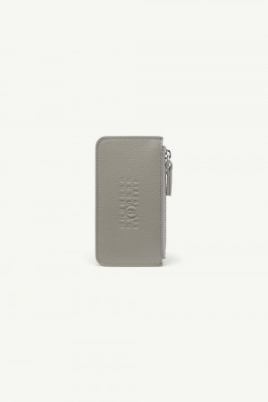 Maison Margiela Numeric Zip Card Holder Grey | USA_MM68234