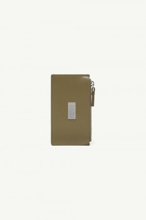 Maison Margiela Numeric Zipped Cardholder Green | USA_MM95986