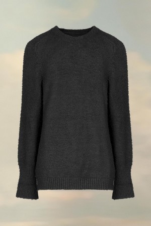 Maison Margiela Oversized Piled Sweater Black | USA_MM78583