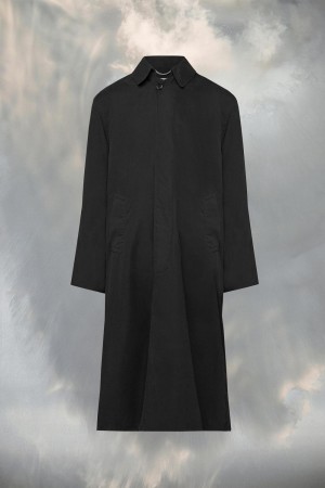 Maison Margiela Peached Trench Coat Black | USA_MM12329