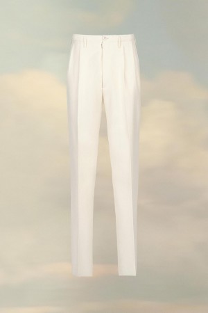 Maison Margiela Pleated Trousers Beige | USA_MM81722