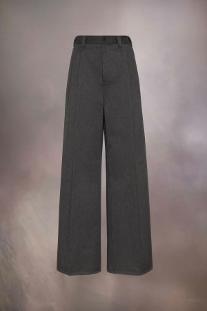 Maison Margiela Pleated Trousers Grey | USA_MM18602