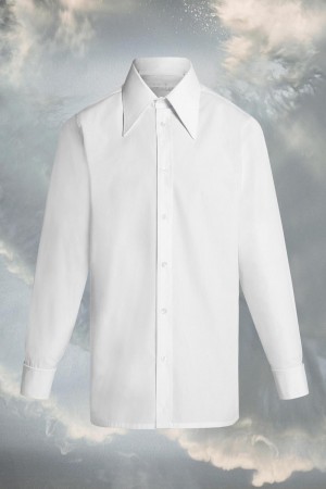 Maison Margiela Point Collar Shirt White | USA_MM33971
