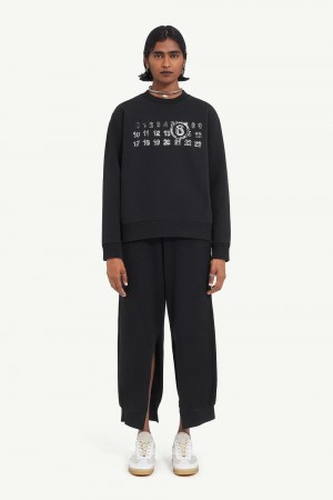 Maison Margiela Print Sweatshirt Black | USA_MM74051