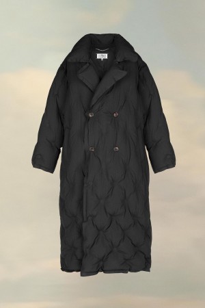 Maison Margiela Recycled Nylon Padded Coat Black | USA_MM82967