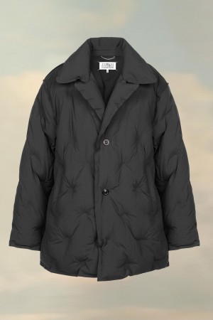 Maison Margiela Recycled Nylon Padded Coat Black | USA_MM68700