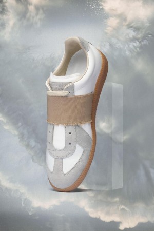 Maison Margiela Replica Elastic Band Sneaker Light Blue | USA_MM67356