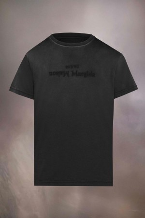 Maison Margiela Reverse Logo T-shirt Dark Grey | USA_MM49920
