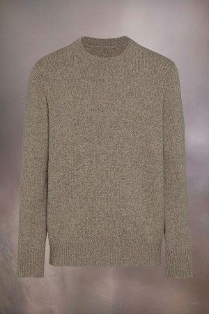 Maison Margiela Shetland Wool Knit Sweater Brown | USA_MM87760