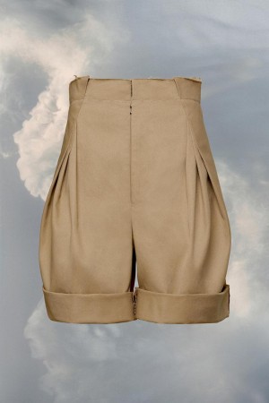 Maison Margiela Skater Chino Shorts Brown | USA_MM80980