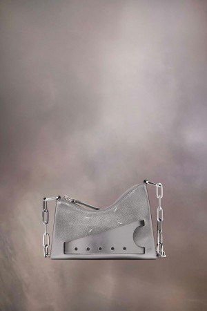 Maison Margiela Snatched Hobo Micro Silver | USA_MM91040
