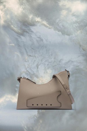 Maison Margiela Snatched Hobo Small Beige | USA_MM36499