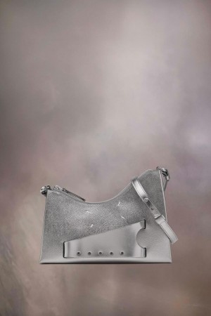 Maison Margiela Snatched Hobo Small Silver | USA_MM44104